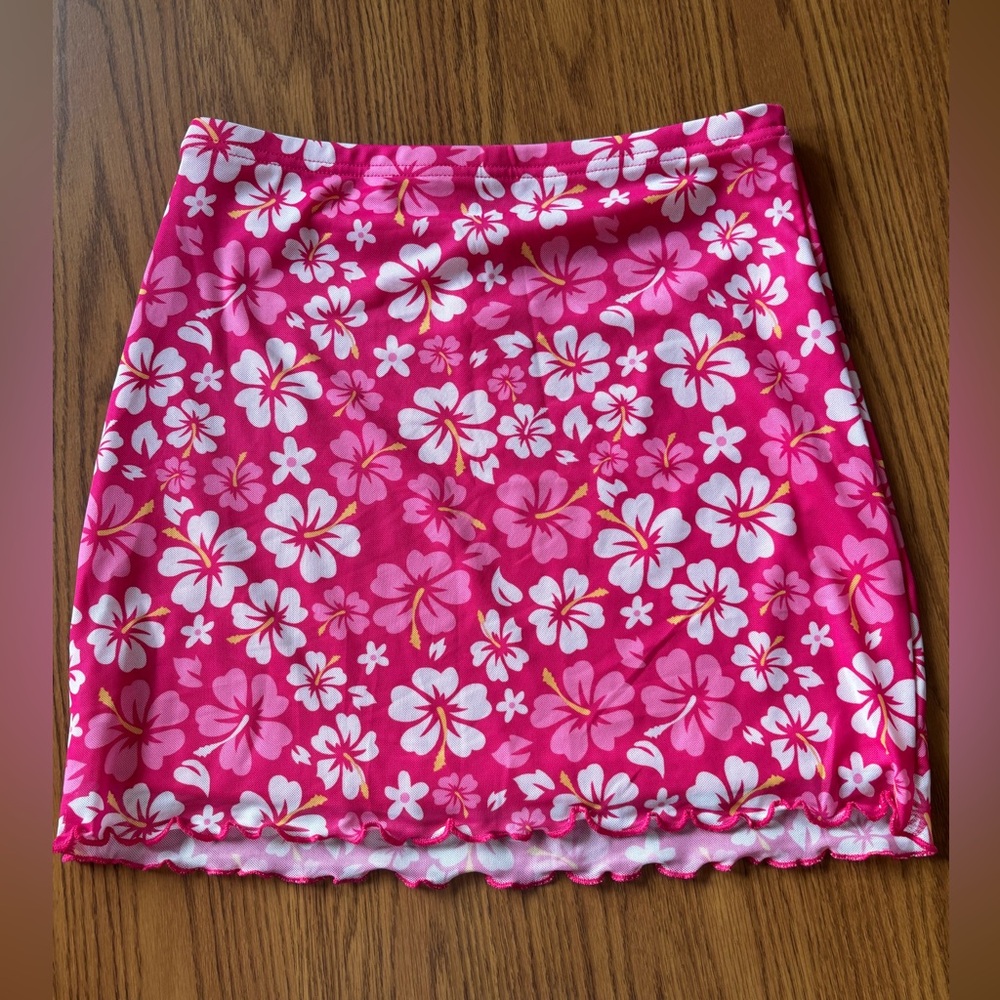 NWT Pink Floral Pencil Skirt